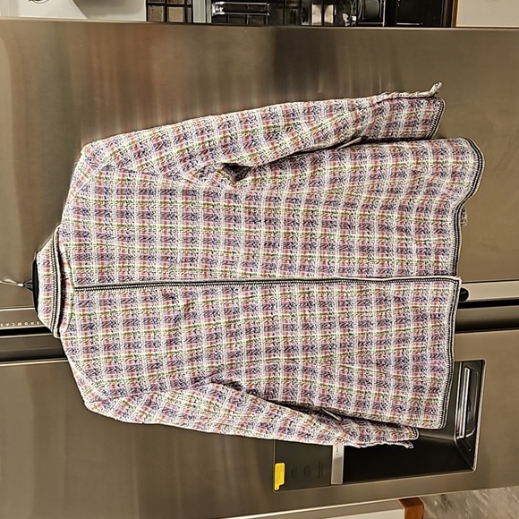 💕VERONICA BEARD💕 Etney Tweed Dickey Jacket Light Lavender Multi-Color 10 NWOT - Picture 13 of 16